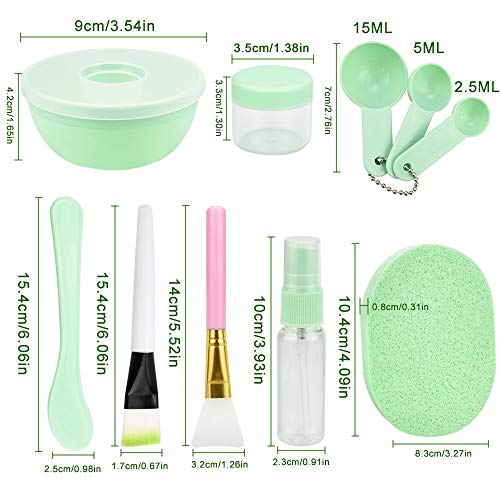 EMAGEREN Brocha para Aplicar Mascarilla Facial, Kit de Herramientas de Mascarilla con Cepillos de Mascarilla y Tazón de Mascarilla Facial para Mascarilla de Arcilla y Geles DIY.