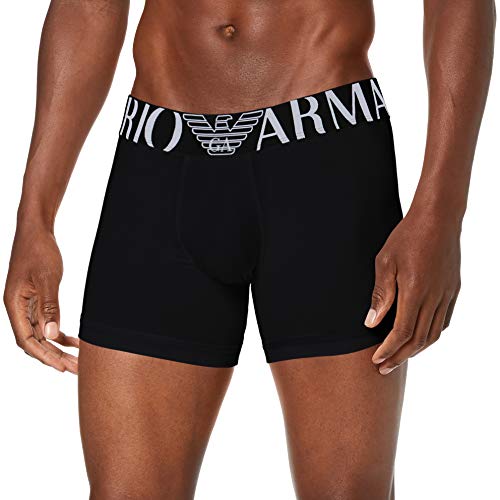 Emporio Armani 110818 Boxer, Hombre, Negro (Black), XL