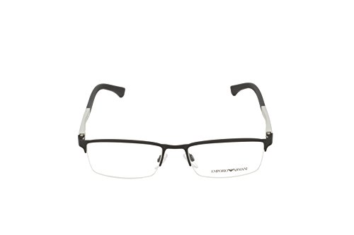 Emporio Armani 3094 Monturas de Gafas, Black Rubber, 55 para Hombre