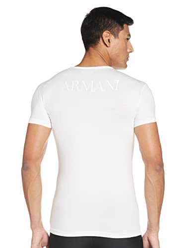 Emporio Armani CC716 110810 00010 Camiseta Interior, Hombre, Blanco (White), L