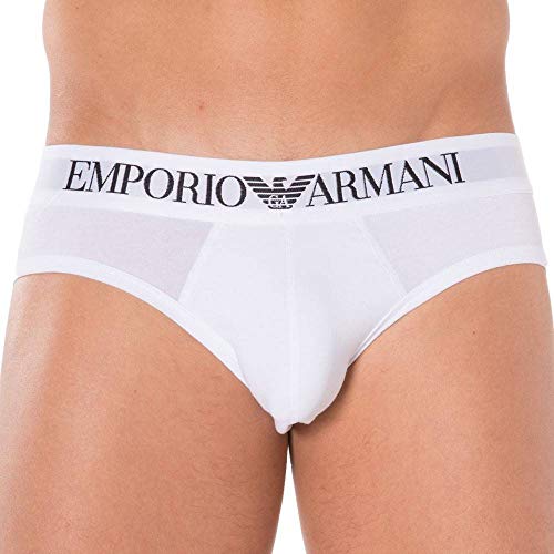Emporio Armani CC729 Slip, Hombre, Blanco (White), L