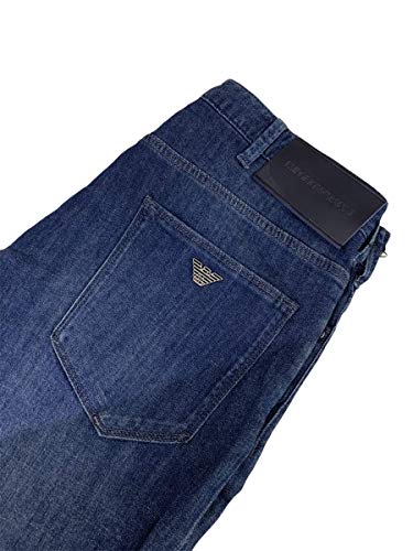 Emporio Armani Jeans J06 Slim Fit Denim Super Light TG, turquesa, 36