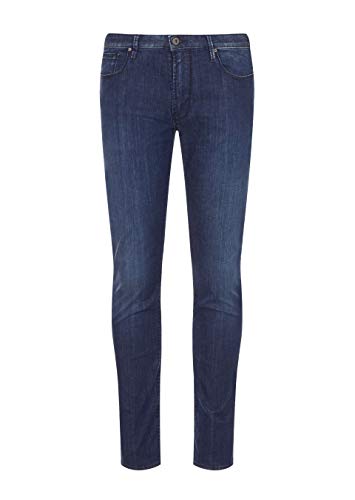 Emporio Armani Jeans J06 Slim Fit Denim Super Light TG, turquesa, 36