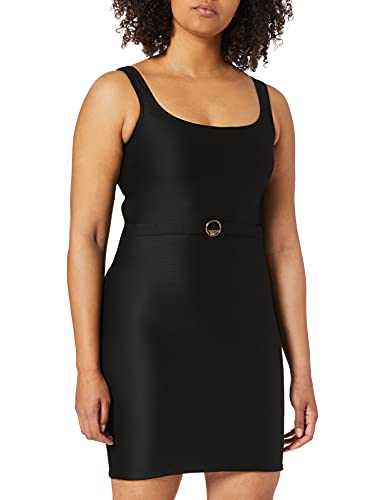 Emporio Armani Swimwear Little Dress Private Collection-Traje de baño Vestido, Negro, XL para Mujer