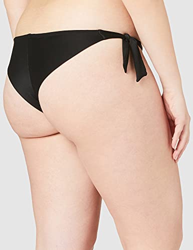 Emporio Armani Swimwear Sailing Triangle & Brazilian W/Bows Bikini Private Collection Juego Biquini, Negro, XL para Mujer