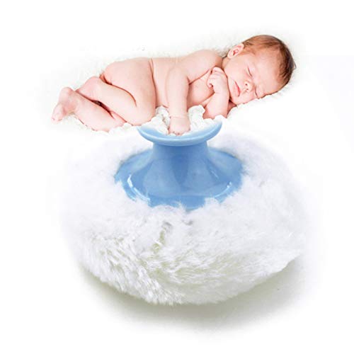 ENDUL Esponja de Soplo de Polvo de Talco Corporal Suave para bebé portátil + Caja Contenedor útil