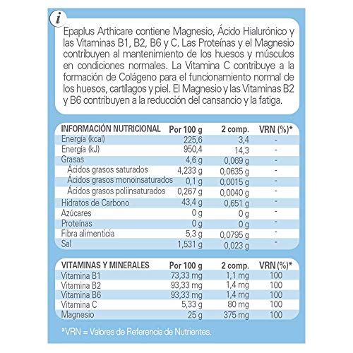 Epaplus Arthicare Magnesio + Ácido Hialurónico 120 comprimidos