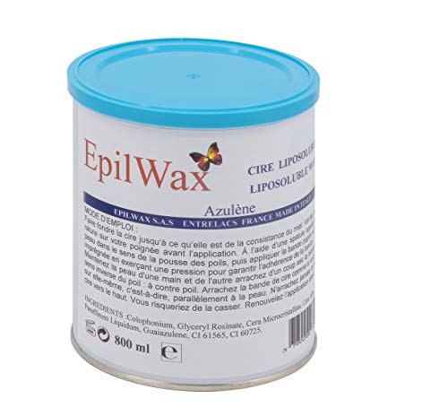 EPILWAX S.A.S - BOTE 800 Ml De Cera para Depilación, Desechables De L'Azuleno