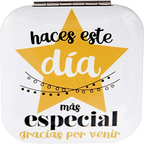 Espejo Frases"Gracias por Venir" - Espejos, Espejitos con Frases Originales Divertidas Originales Baratos para Detalles, Recuerdos, Regalos, Cumpleaños Bodas, Bautizos y Comuniones