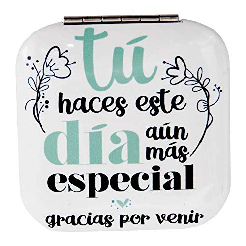 Espejo Frases"Gracias por Venir" - Espejos, Espejitos con Frases Originales Divertidas Originales Baratos para Detalles, Recuerdos, Regalos, Cumpleaños Bodas, Bautizos y Comuniones