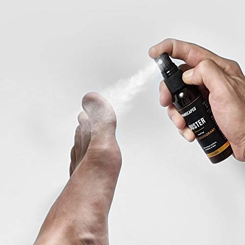 Espray desodorante para pies masculino de MANSCAPED™ The Foot Duster™, desodorante con aceite de árbol de té y la fragancia insignia de MANSCAPED™, cuidado de los pies, espray antisudor para pies