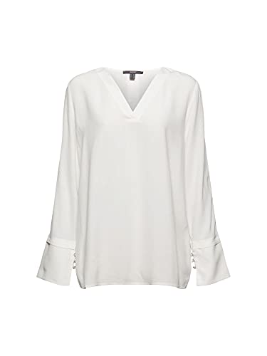 ESPRIT Collection 991EO1F315 Blusas, 110/blanco Roto, 34 para Mujer