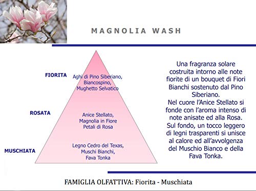 Essenza - Perfume concentrado para lavadora, fabricado en Italia (Magnolia, 400 ml)