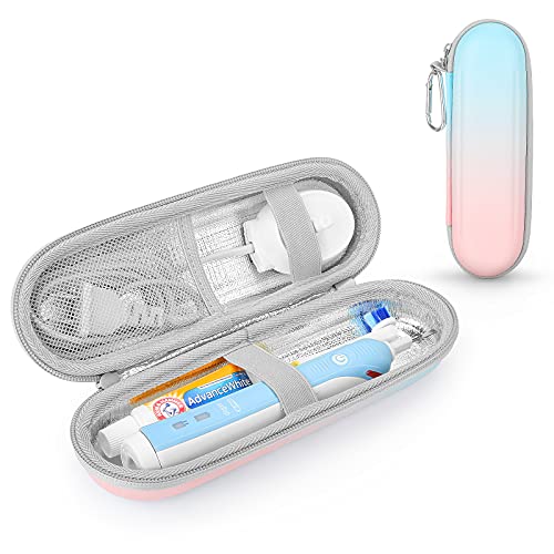 Estuche para Braun Oral B Vitality 100/170, Oral B PRO 2 2500/600, ATMOKO, Fairywill,Philips Sonicare Cepillo Eléctrico Dental, Funda Caja Protector Viaje Universal Cubrir Bolso (Gradient)