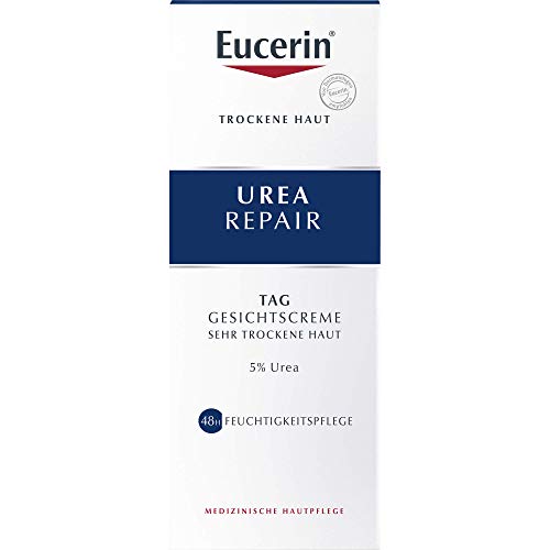 Eucerin Urea Repair - Crema facial de día para piel muy seca, 50 ml