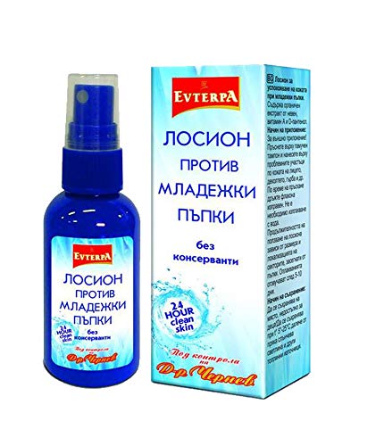 Evterpa Loción anti-acné extracto de caléndula orgánica, vitaminas A y D-pantenol 50ml