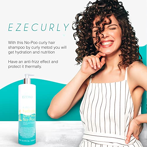 Ezero Champu Pelo Rizado Metodo Curly (No-poo) - Champu Metodo Curly Hair - Champu Sin Sulfatos Ni Parabenos - Pelo Rizado Productos Curly - Metodo Curly Girl Productos