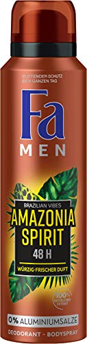 FA Desodorante en spray para hombre, aroma fresco y picante Amazonia Spirit, 1 unidad (150 ml)