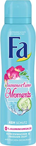 FA Desodorante en spray Summertime Moments de agua de pepino y freesia, 6 unidades (6 x 150 ml)