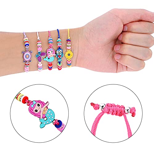 Fabu 30Piezas Pulsera Amistad Pulsera Niña, Niña Pulsera Unicornio Trenzada Brazalete Joyería, Collar Amistad para Niñas Anillo Unicornio