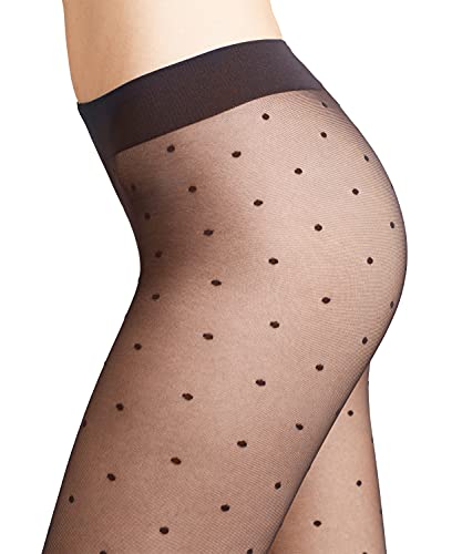 Falke Dot, Medias para Mujer, 15 DEN Negro 3009, 40/42