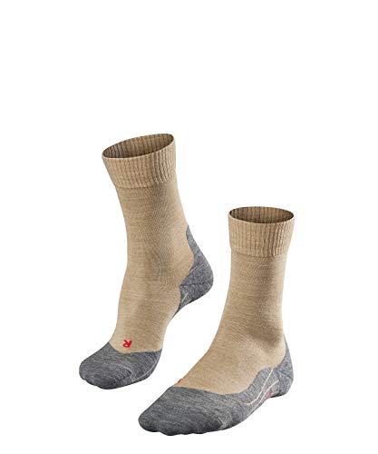 Falke Mujer, TK5 Calcetines para Senderismo, Lana, Beis (Nature Mel 4100), 37-38, (1 par)