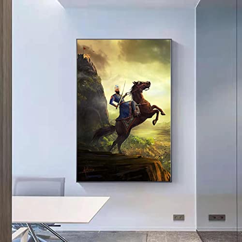 Fatih Sultan figura retrato lienzo arte pintura pared arte impresiones póster Retro cuadros para decoración para sala de estar 40x60cm x 1 Uds sin marco