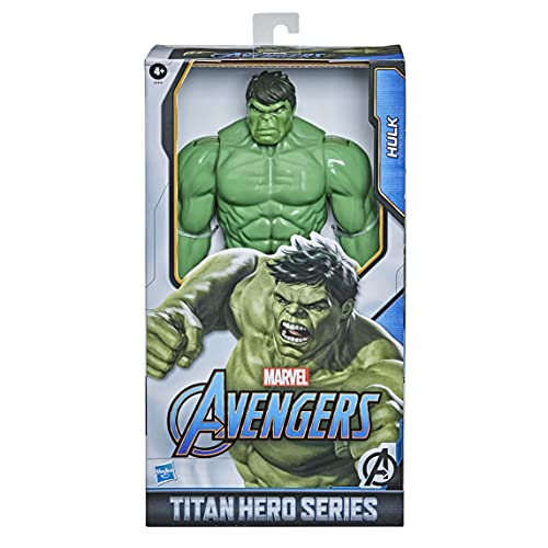 Figura de acción de lujo de Hulk de Marvel Avengers Titan Hero Series Blast Gear, juguete de 30 cm, para niños a partir de 4 años