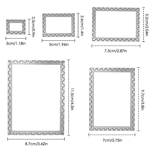 FineGood - Juego de 3 troqueles de corte de metal para troquelado, troqueladoras para hacer tarjetas, manualidades y manualidades para troquelar álbumes de recortes y decoración