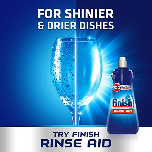 Finish Enjuague líquido para lavar el lavaplatos, paquete de brillo y protección, azul, 800 ml, 1 unidad, (paquete de 2)