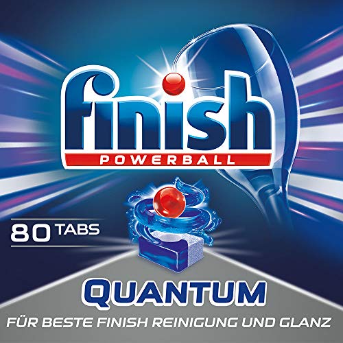 Finish Quantum - Detergente en pastillas para lavavajillas, con protección del brillo y del cristal