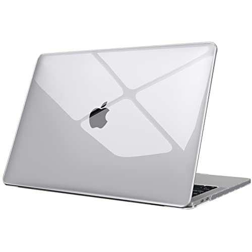 Fintie Funda Compatible con MacBook Pro 13 (2020-2016) Súper Delgada Carcasa Protectora de Plástico Duro para Modelo A2338 (M1)/A2251/A2289/A2159/A1989/A1706/A1708, Transparente