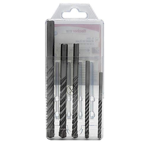 fischer - Juego de brocas largas pared D-SDX 5-12mm (5 unidades)