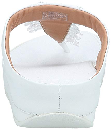 FitFlop Rumba Toe-Thong Sandals, Sandal Mujer, Blanco Urban White 194, 40 EU