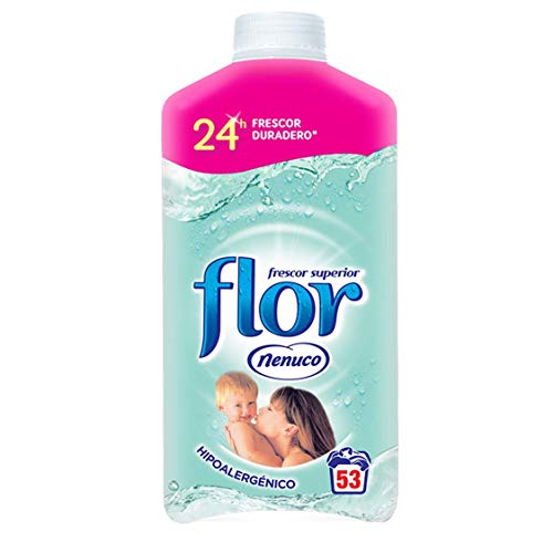 Flor - Suavizante para la ropa concentrado, aroma nenuco, hipoalergénico - 53 dosis