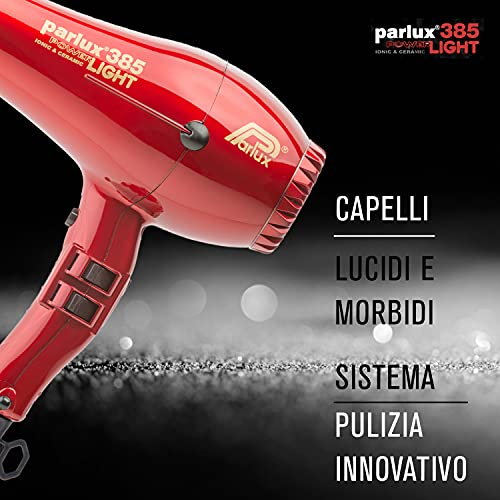 FM Parlux 385 Power Light Ionic & Ceramic - Lámpara de mesa, color rojo