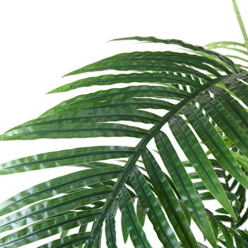 Fopamtri Planta Artificial Palma de Areca Hawaiian Tropic Palma Plantas Artificial Altura 60cm para Hogar para Hogar Baño Oficina Jardín Boda Planta Falsa Decoración(1PACK)