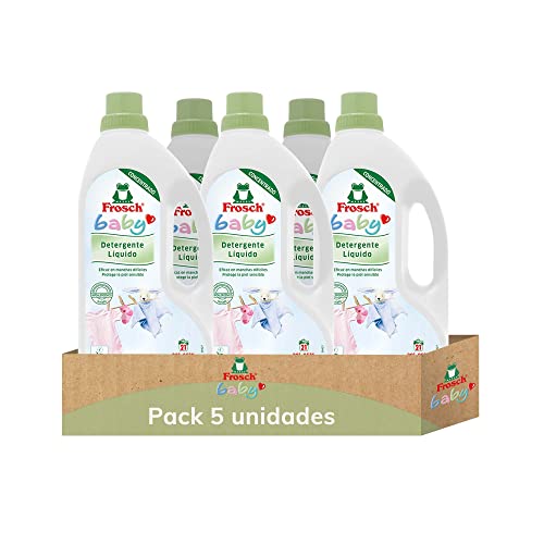 Frosch - Lavavajillas a Mano Líquido Concentrado, Fragancia a Frambuesa, Extra Desengrasante - Pack de 10 Unidades x 750 ml