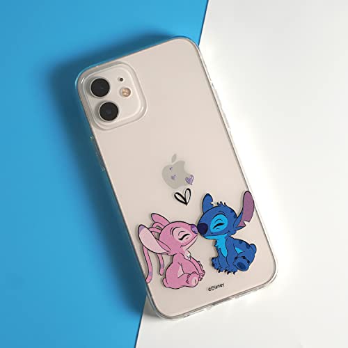 Funda para Xiaomi Redmi Note 8 Pro Oficial de Lilo & Stitch - Angel & Stitch Beso para Proteger tu móvil. Carcasa de Silicona Flexible con Licencia Oficial de Disney