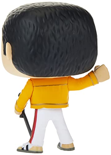 Funko - Pop! Rocks: Queen: Freddie Mercury (Wembley 1986) Figura de Vinilo, Multicolor (33732)