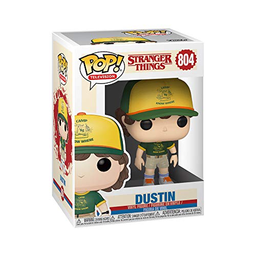 Funko - Pop! Vinyl: Stranger Things - Dustin (At Camp) Figura De Vinil, Multicolor (38532)