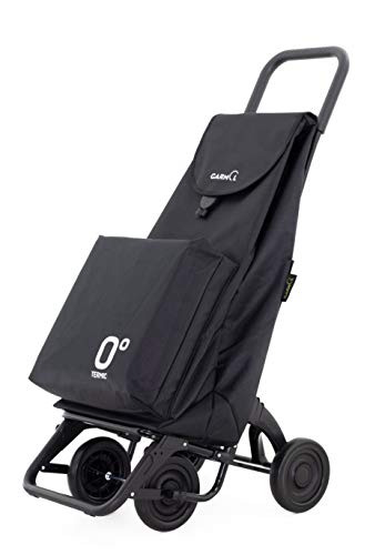 Garmol Carro Compra, Negro, 66L