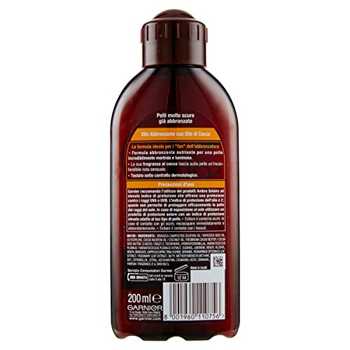 GARNIER Ambre s.olio solare 200 ml. - Productos solares