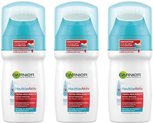 Garnier - Hautklar, cepillo de limpieza profunda, 3 pack (3 x 150 ml)