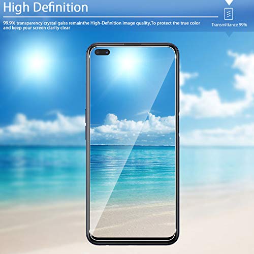 GEEMEE Protector de Pantalla para Realme GT Neo 2/OPPO Reno 4Z 5G, Cristal Templado Película Vidrio Templado 9H Alta Definicion Glass Screen Protector Film (Transparente) para Reno4 Z - 2 Pack