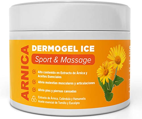 GEL CREMA ARNICA MONTANA - Ayuda a aliviar y calmar las molestias musculares y de articulaciones - Alto contenido en extracto de Árnica, de Caléndula, Hamamelis - Masaje (300 ml)