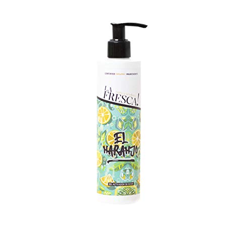 Gel de Rizos El Naranjo para el cuidado del cabello, mejora la hidratación, el brillo, el volumen y la elasticidad. Con extractos ecológicos, naturales y veganos. - 250 ml.