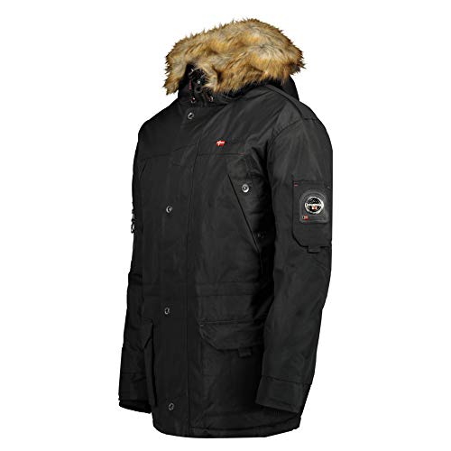 Geographical Norway Parka de hombre ABIOSAURE (Negro, M)