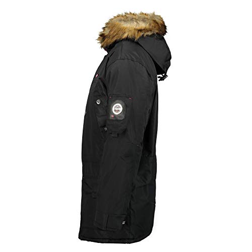 Geographical Norway Parka de hombre ABIOSAURE (Negro, M)