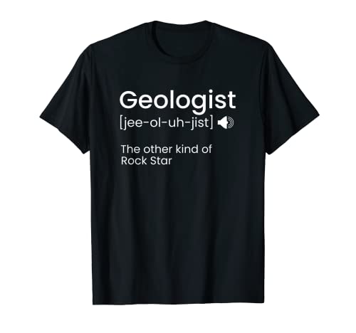 Geólogo Rock Star Definición Geología divertida Camiseta